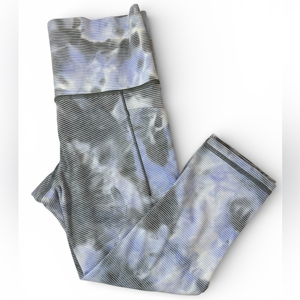 Athleta Women's Space Dye Salutation Stash Pocket II Capri leggings Sz XSP